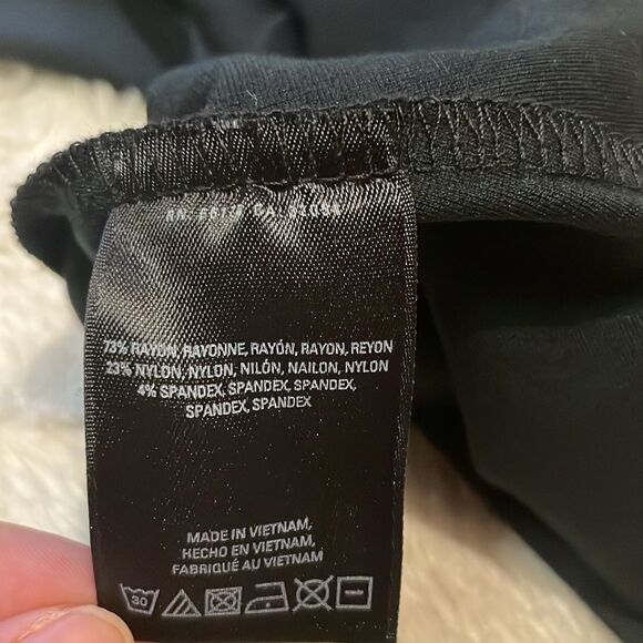 Anthropologie Maeve Black Rory Cold Shoulder Ruffle Mini Shift Dress- Size S - Picture 7 of 7